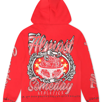 Almost Someday Also Athletics Hoodie - Red