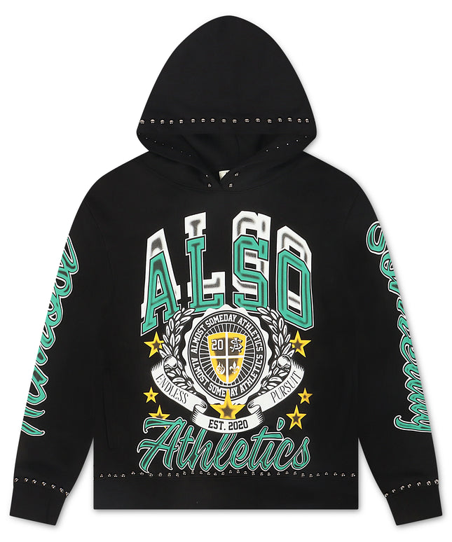 Almost Someday Also Athletics Hoodie - Black