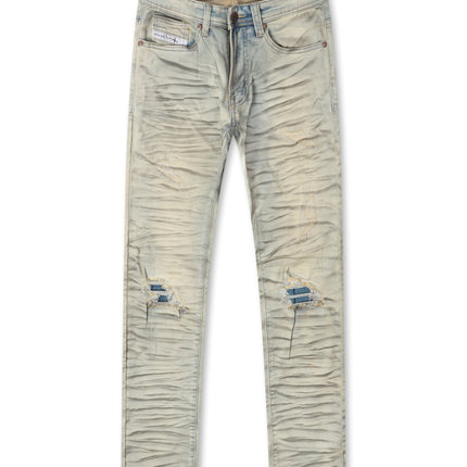 Makobi Distressed Straight Leg Jeans – Dirt Wash