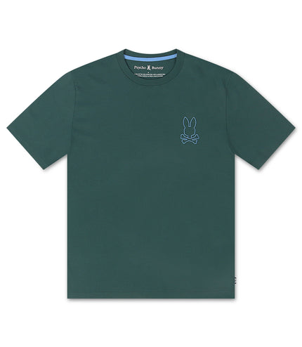 Psycho Bunny Hamilton Embroidered Tee  - Seamoss