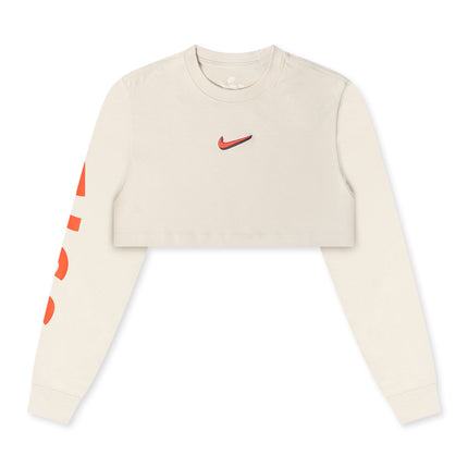 Nike Womens Oversized Long Sleeve - Light Bone