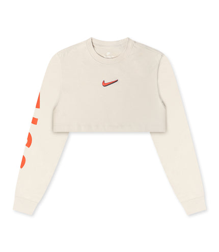 Nike Womens Oversized Long Sleeve - Light Bone