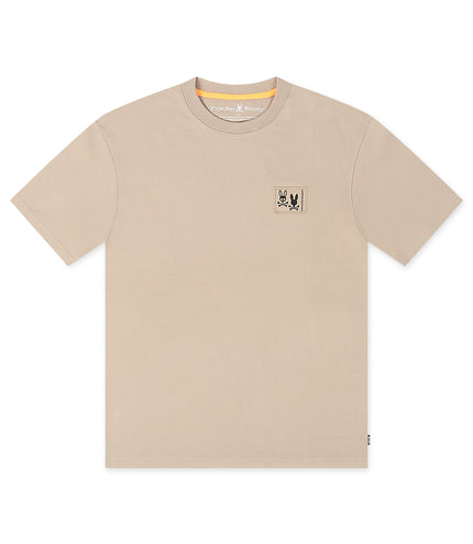 Psycho Bunny Monroe Heavy Weight Relaxed Fit Tee - Stone