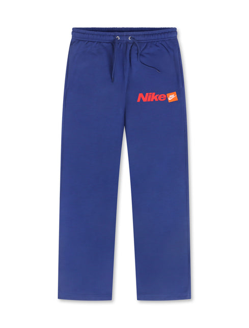 Nike Mens French Terry Open-Hem Pants - Deep Royal Blue