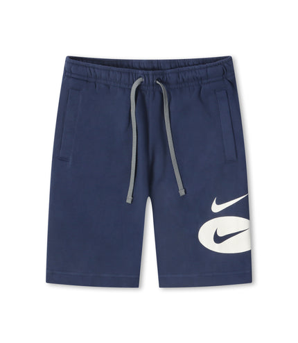 Nike Club Swoosh Logo Drawstring Shorts - Navy