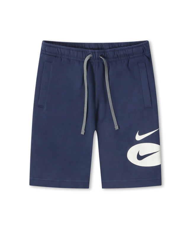 Nike Club Swoosh Logo Drawstring Shorts - Navy