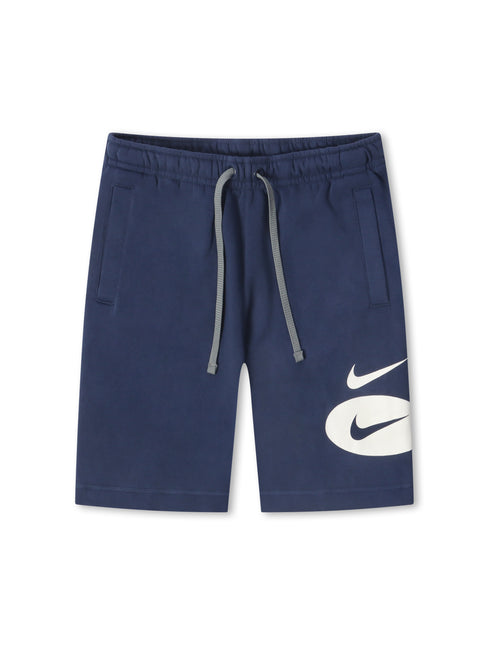 Nike Club Swoosh Logo Drawstring Shorts - Navy