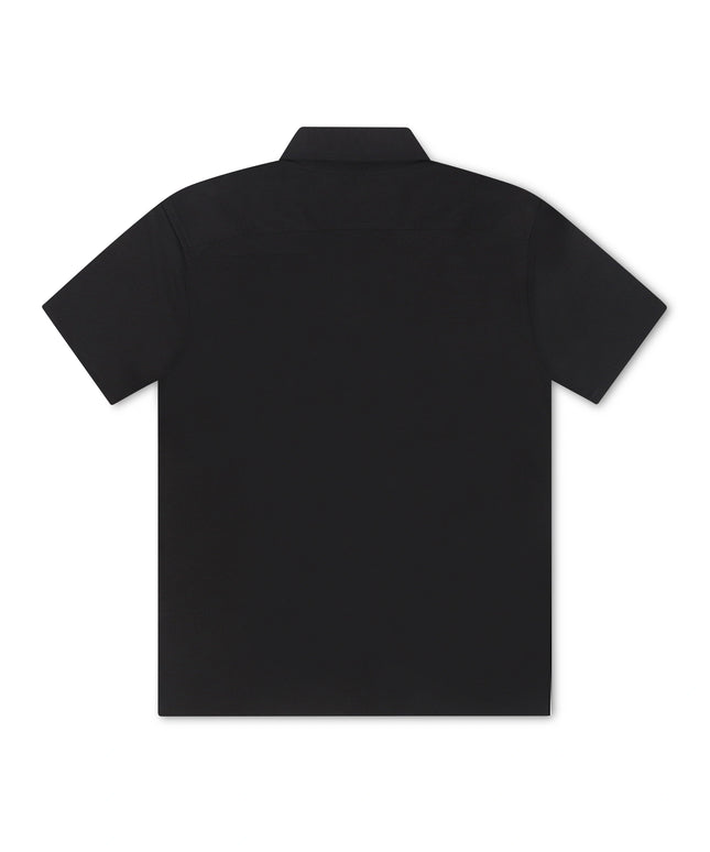 Psycho Bunny Bryan Camp Collar Shirt - Black