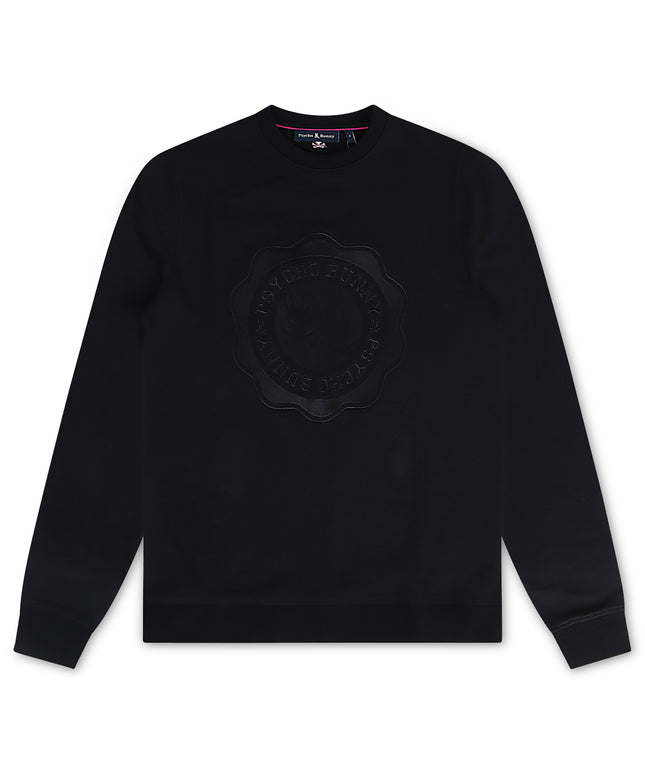 Psycho Bunny Mens London Graphic Long Sleeve - Black