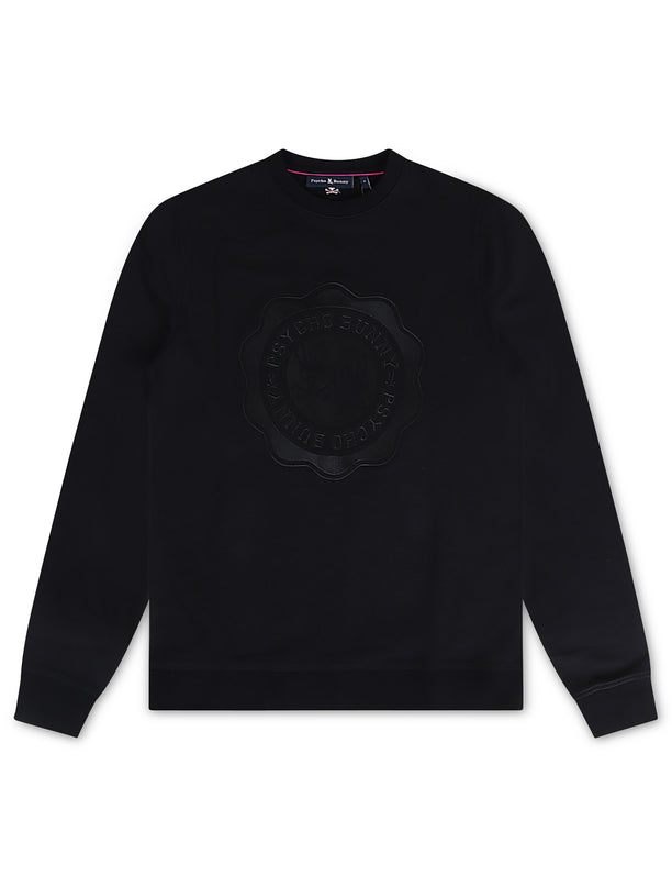 Psycho Bunny Mens London Graphic Long Sleeve - Black