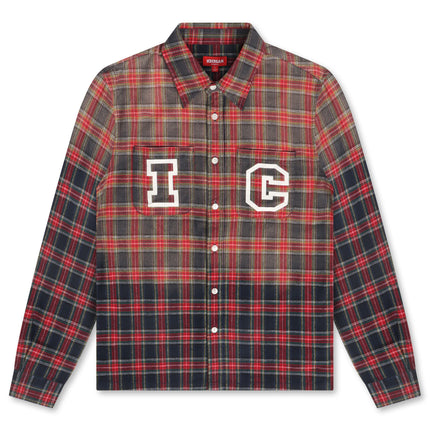 Icecream Grapefruit LS Woven - Plaid