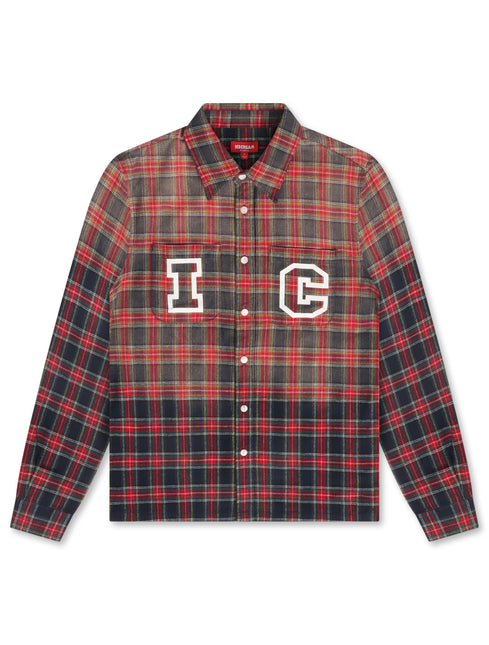 Icecream Grapefruit LS Woven - Plaid