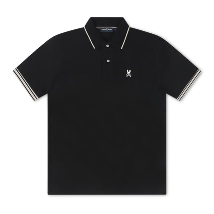 Psycho Bunny Cambridge Pique Polo - Black