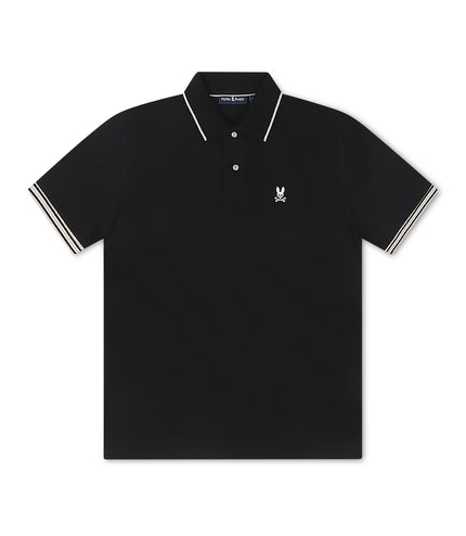 Psycho Bunny Cambridge Pique Polo - Black