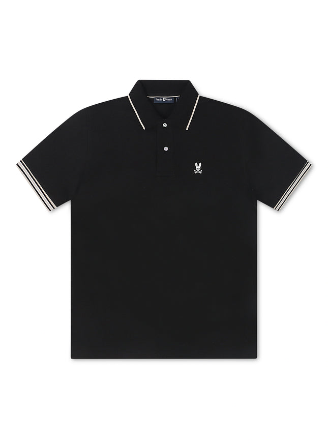 Psycho Bunny Cambridge Pique Polo - Black