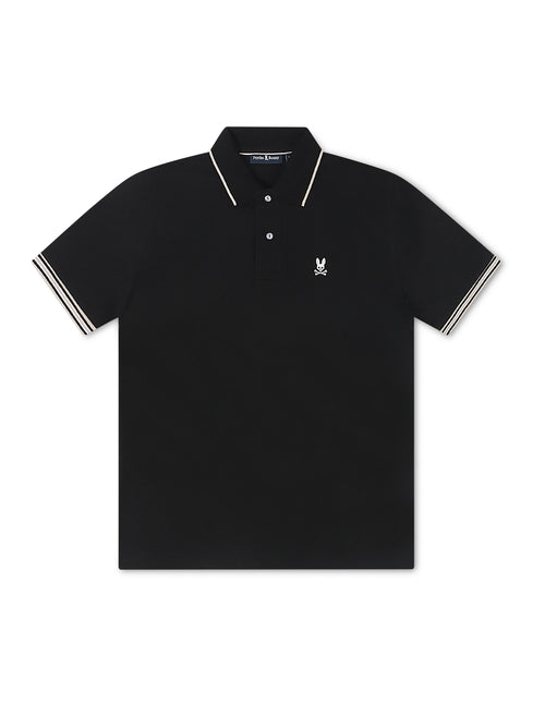 Psycho Bunny Cambridge Pique Polo - Black