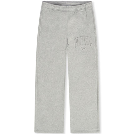Nike Womens Studio Fleece Wide Leg Pants - Heather Grey