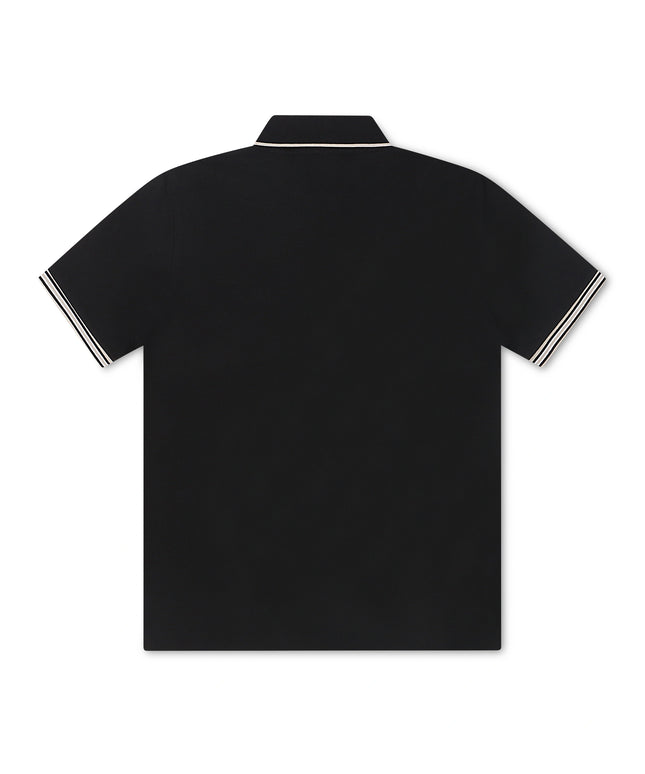 Psycho Bunny Cambridge Pique Polo - Black