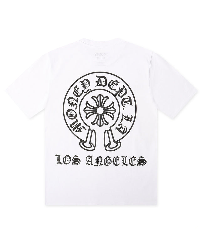Money Dept. Old English Tee - White/Black