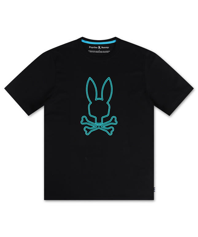 Camiseta gráfica Psycho Bunny Richardson - Negra