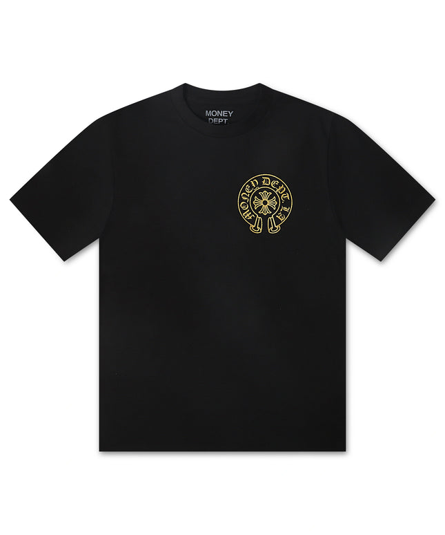 Money Dept. Vintage Old English Tee - Black/Gold