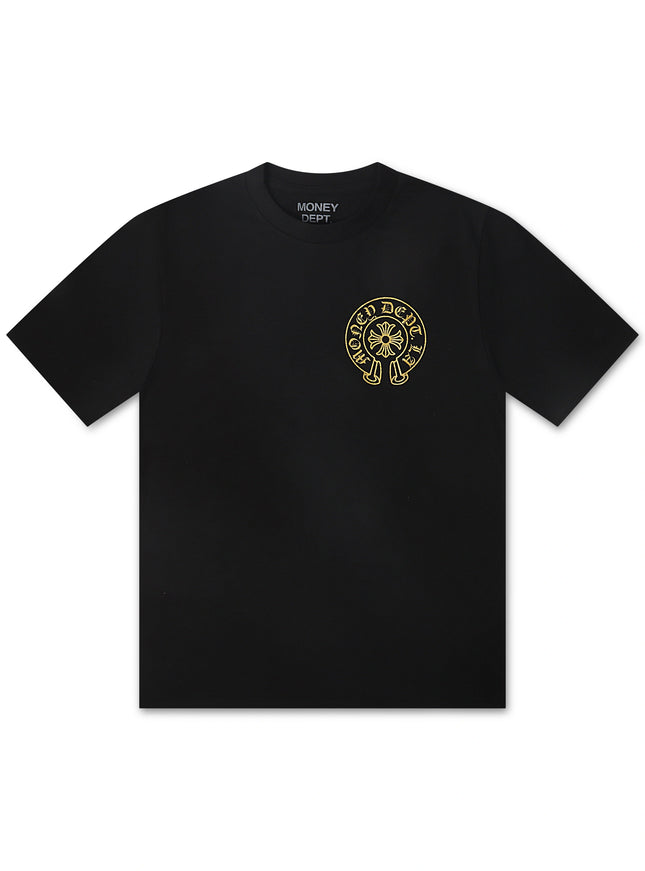 Money Dept. Vintage Old English Tee - Black/Gold