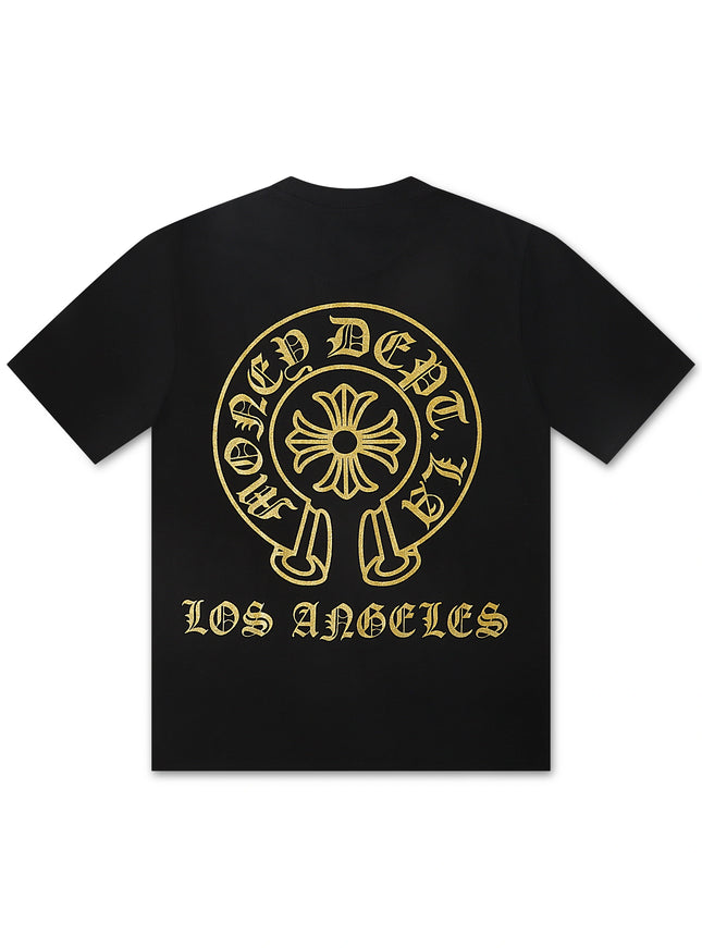 Money Dept. Vintage Old English Tee - Black/Gold
