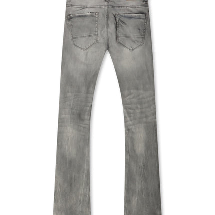 Jordan Craig Stacked Shredded Jeans - Smoked Gray