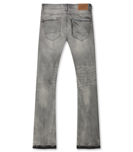 Jordan Craig Stacked Shredded Jeans - Smoked Gray