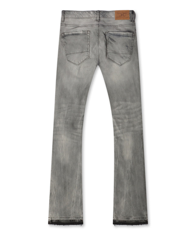 Jordan Craig Stacked Shredded Jeans - Smoked Gray