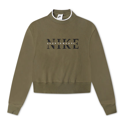 Nike Womens Phoenix Oversized Crewneck - Medium Olive