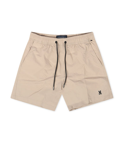 Psycho Bunny Palmview Hydrochromic Printed Swim Shorts - Stone