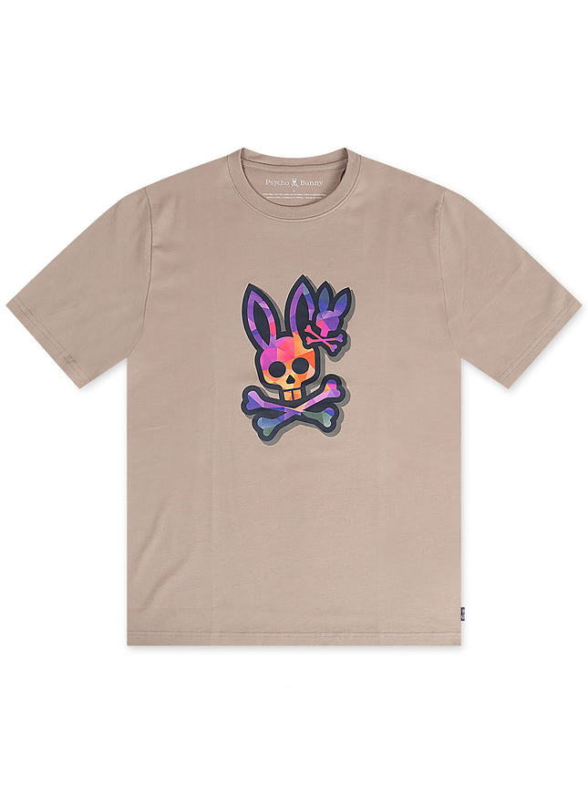 Psycho Bunny Randolph Graphic Tee - Stone