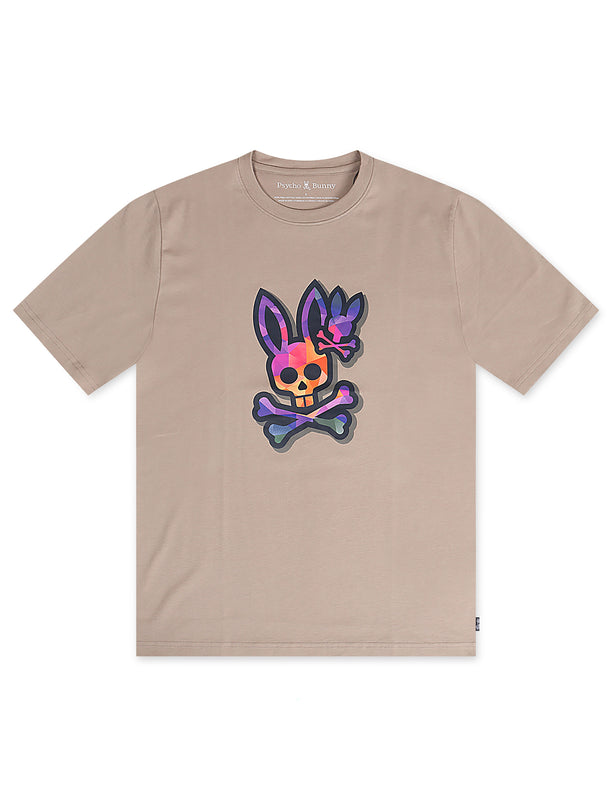 Psycho Bunny Randolph Graphic Tee - Stone