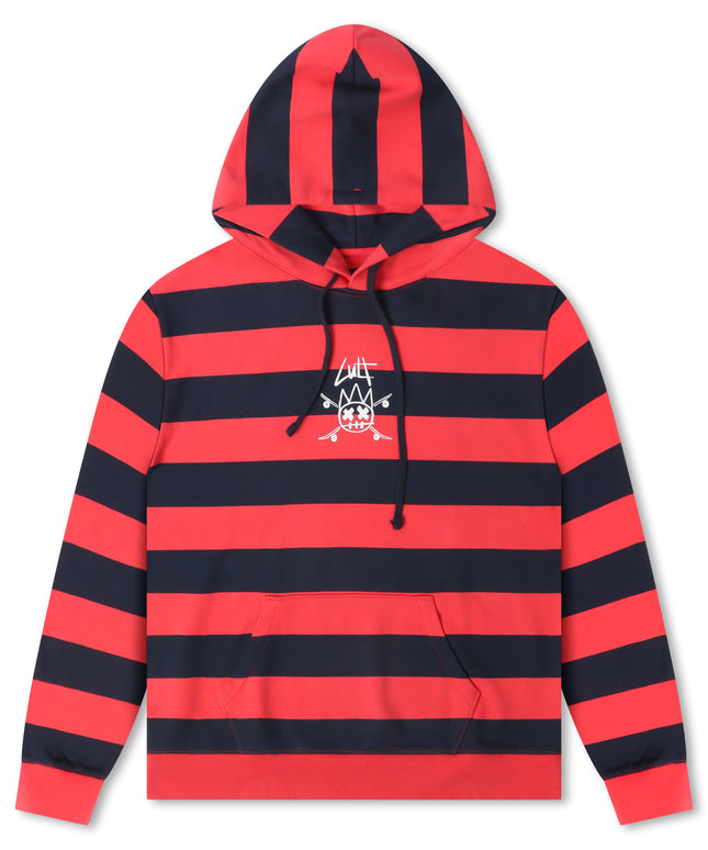 Cult Of Individuality Pullover Novelty Hoodie - Rouge Red/Navy