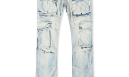 Jordan Craig Cargo Stacked Jean - Iced White