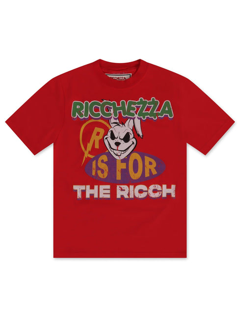 RICCHEZZA EATRICCH TEE - RED RICCHEZZA