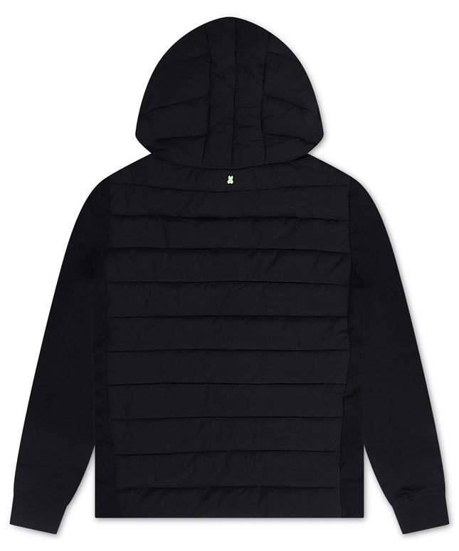 Psycho Bunny Mens Malcom Mixed Media Jacket - Black