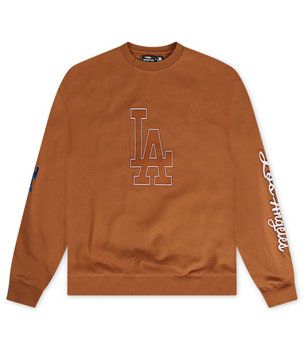 Pro Standard Dodgers Paint The City Crewneck - Brown