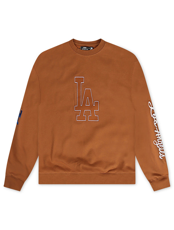 Pro Standard Dodgers Paint The City Crewneck - Brown