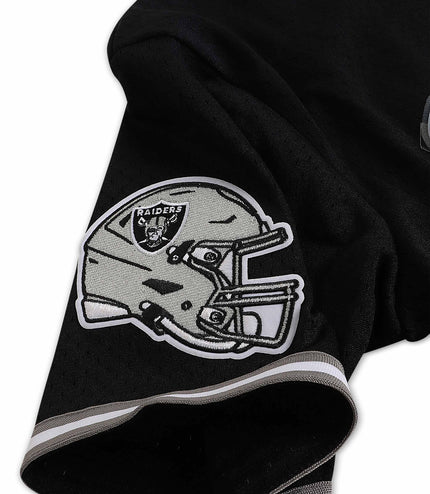 Pro Standard Raiders Button Up Tee Jersey - Black