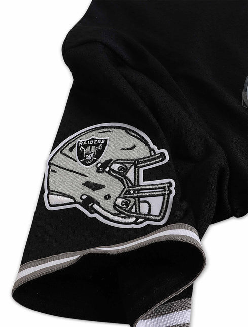 Pro Standard Raiders Button Up Tee Jersey - Black