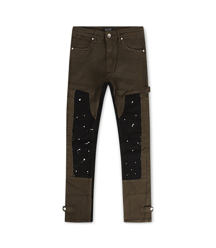 Elite Denim Kids Straight Leg Jeans - Olive