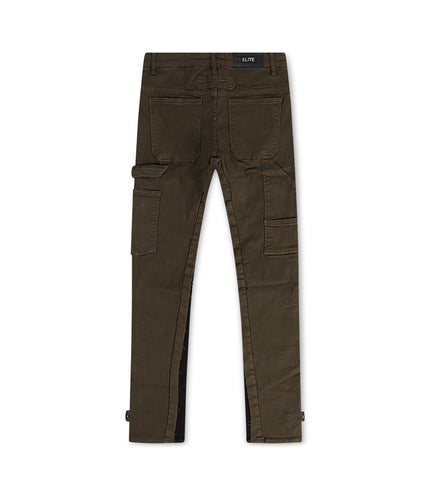 Elite Denim Kids Straight Leg Jeans - Olive