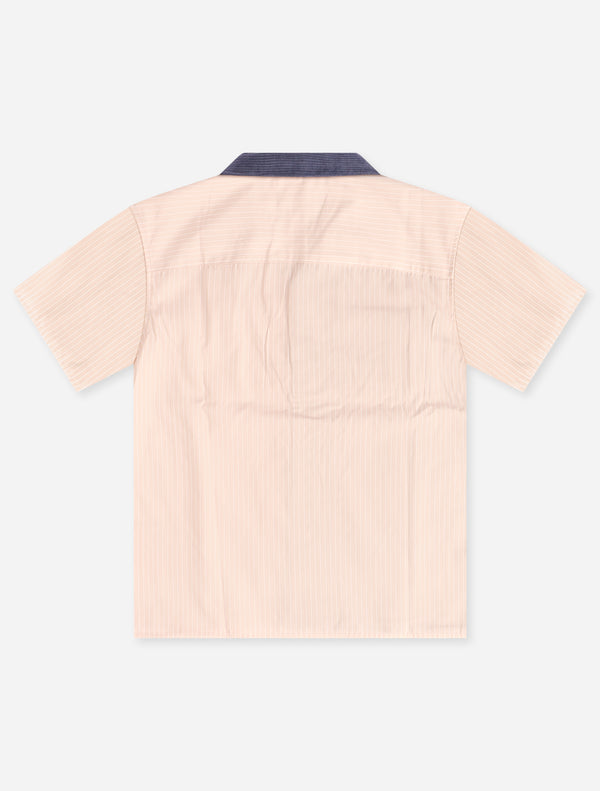 Paneled Corduroy Striped Shirt