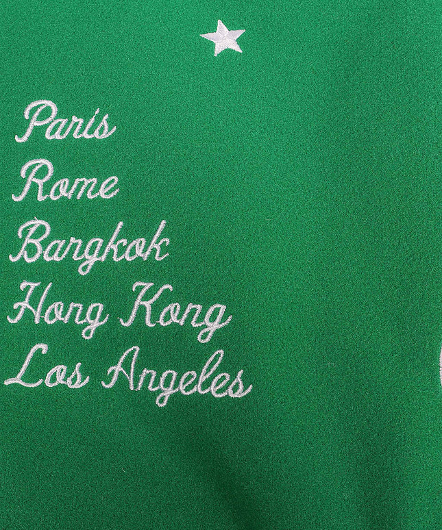 Chaqueta universitaria Jordan Craig Paradise para niños, verde