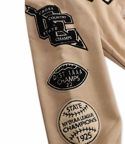 Jordan Craig Champs Pullover Varsity Hoodie - Vintage Khaki