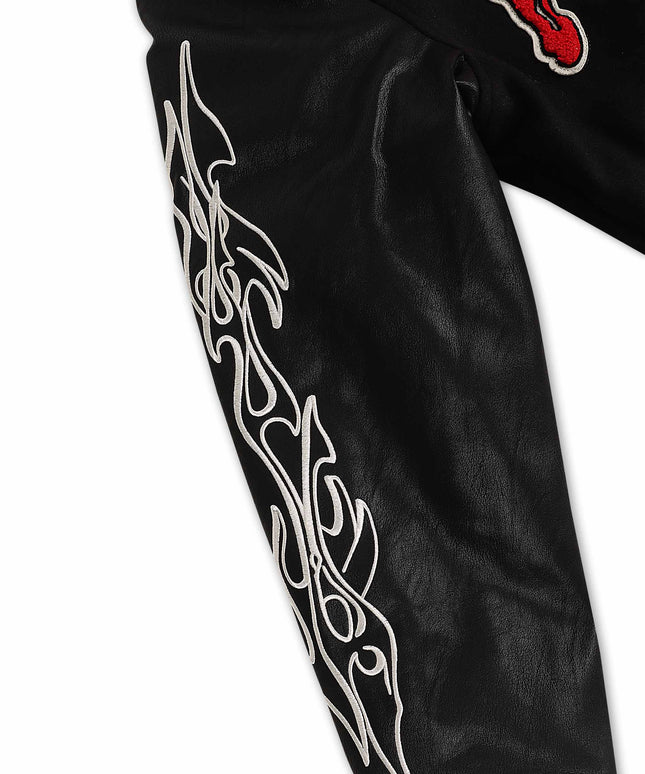 Chaqueta universitaria Jordan Craig Paradise para niños, color negro