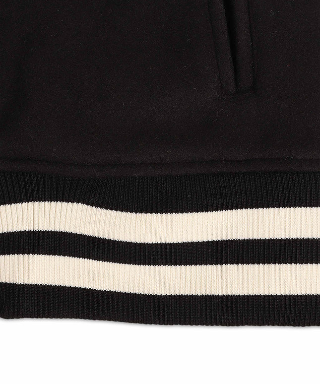 Chaqueta universitaria Jordan Craig Paradise para niños, color negro