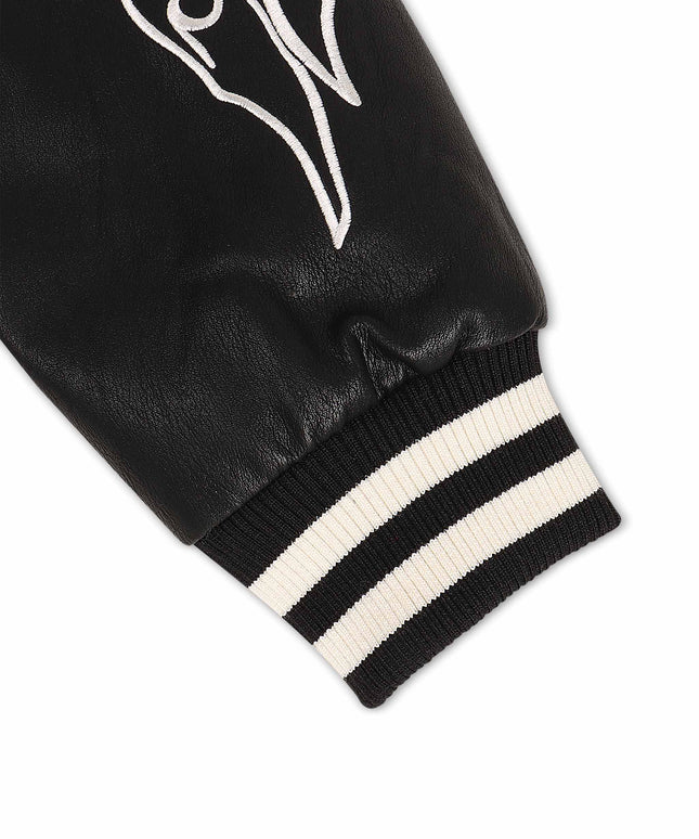 Chaqueta universitaria Jordan Craig Paradise para niños, color negro